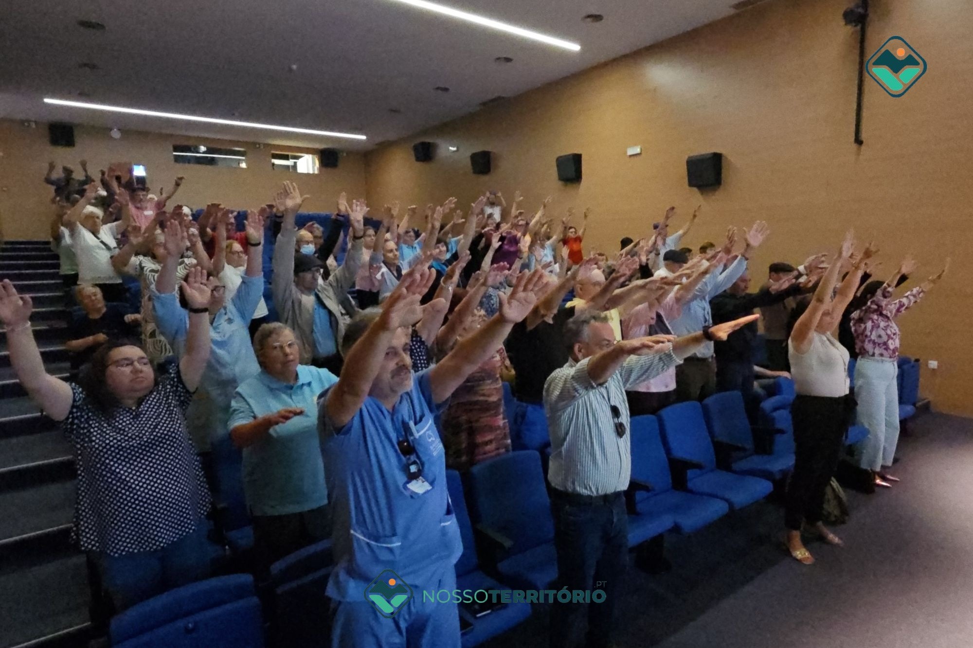 Equipa da Unidade Móvel de Saúde de Baião colocou todos a mexer em sessão sobre o enfarte e o AVC (C/VÍDEO)