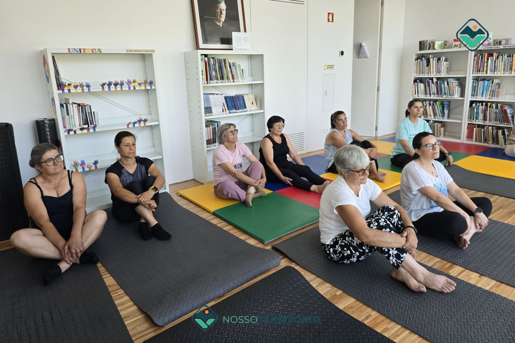 Relaxar com uma sessão de yoga foi a atividade proposta pelo Projeto Baião + Cuidador (C/VÍDEO)