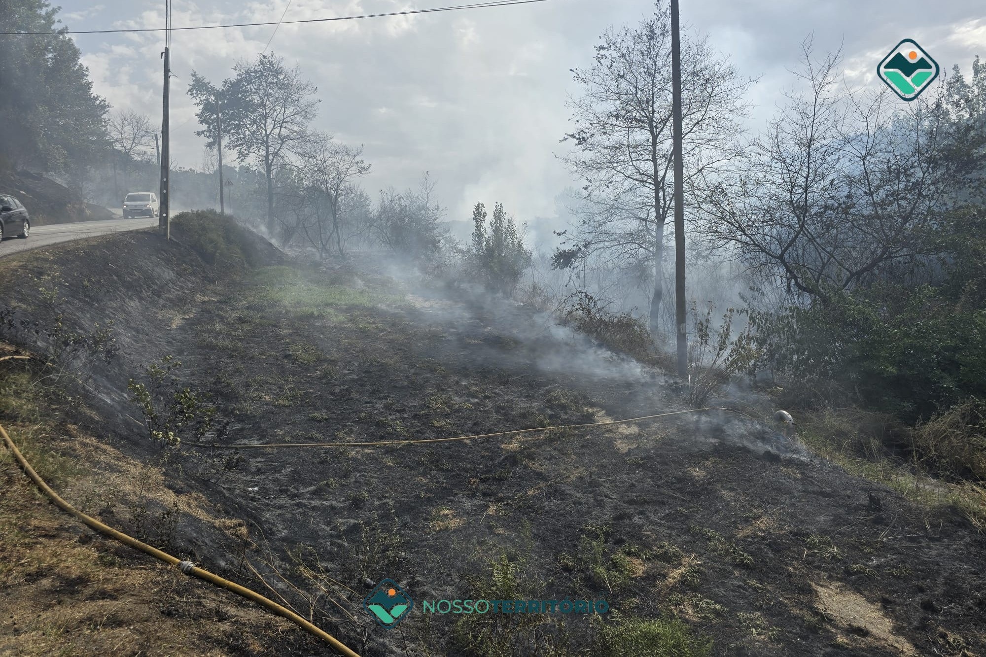 Bombeiros de Baião combateram as chamas no lugar de Várzea em Campelo e Ovil