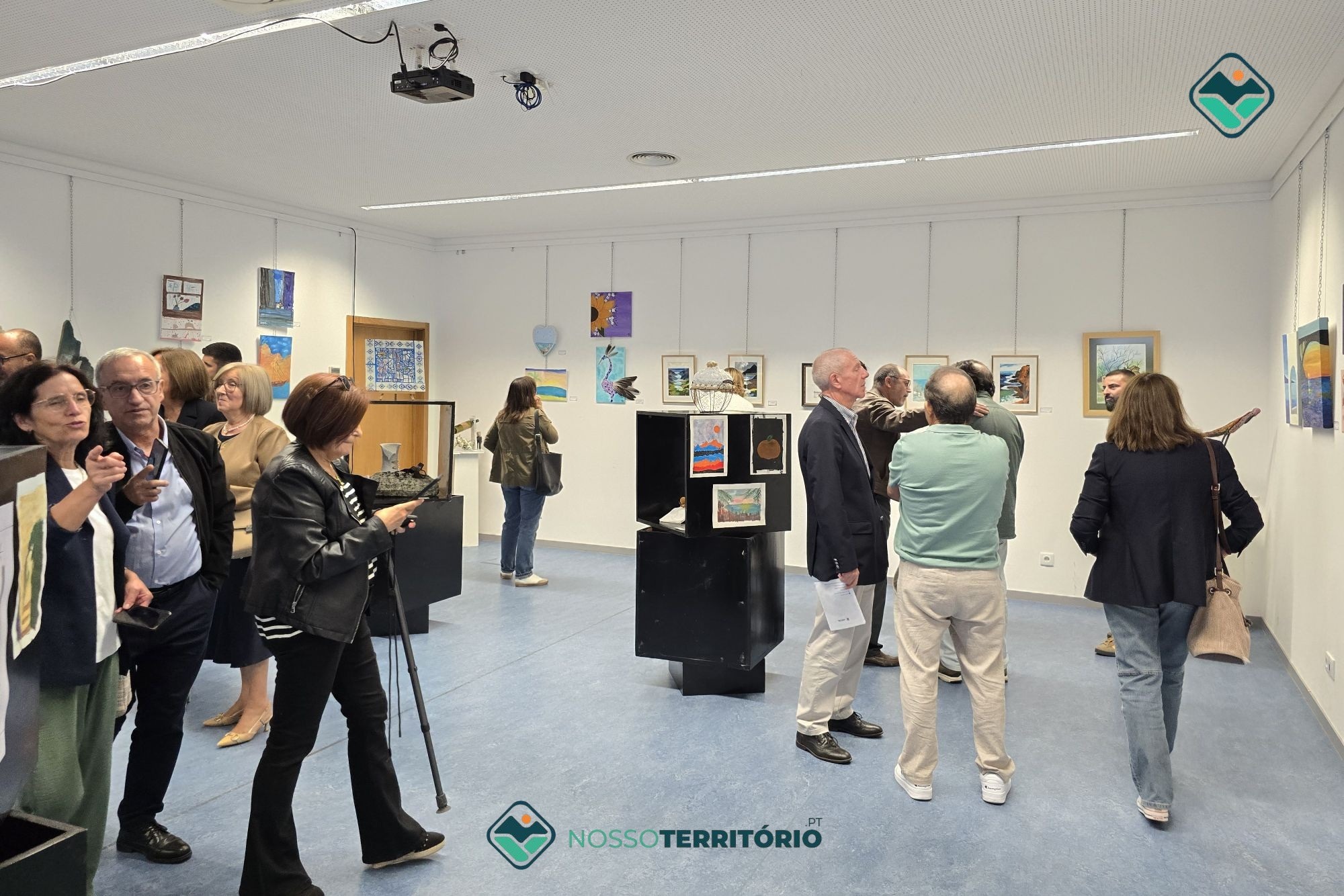 Alunos do Atelier Municipal de Artes expõem cerca de meia centena de obras na Biblioteca Municipal de Mesão Frio (C/VÍDEO)