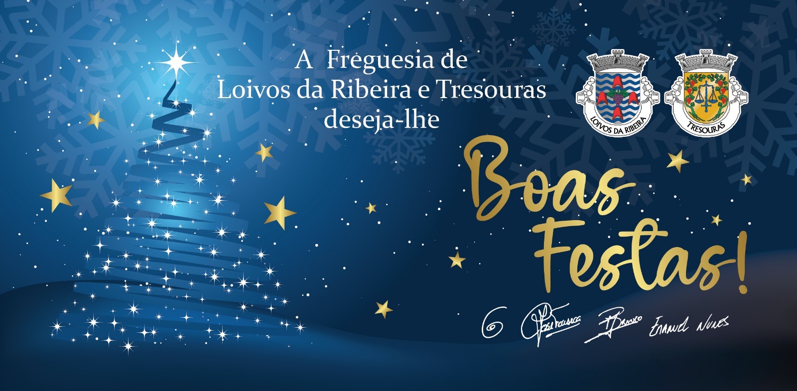 Junta de Freguesia de Loivos da Ribeira e Tresouras deseja um Natal com união e um Ano Novo de novas conquistas