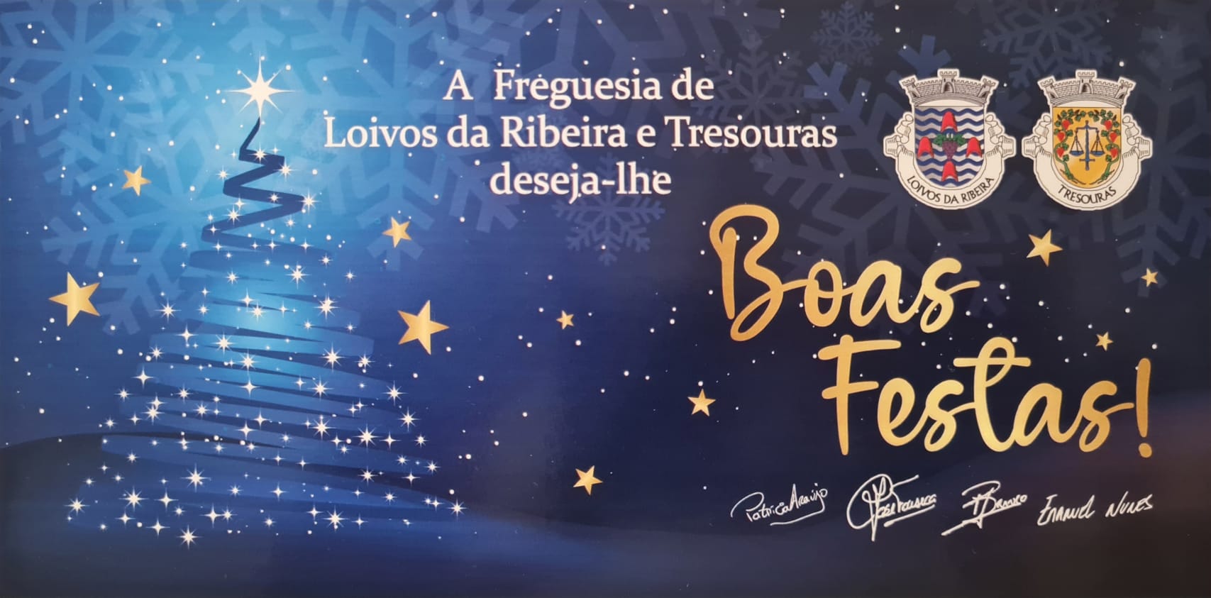 Junta de Freguesia de Loivos da Ribeira e Tresouras deseja um Natal com união e um Ano Novo de novas conquistas