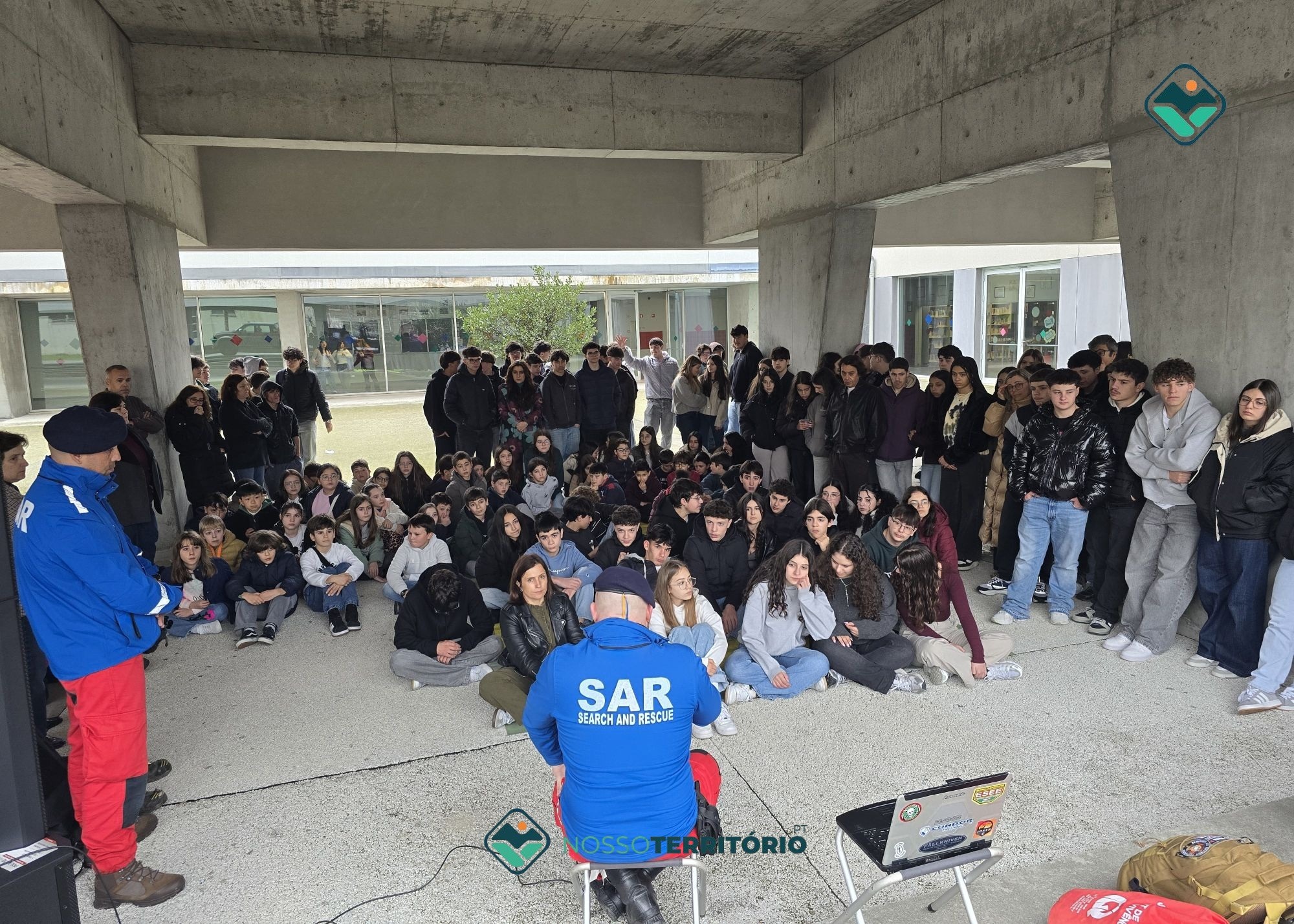 Alunos do Agrupamento de Escolas de Vale de Ovil informados e sensibilizados pela Escola Portuguesa de Salvamento (C/VÍDEO)