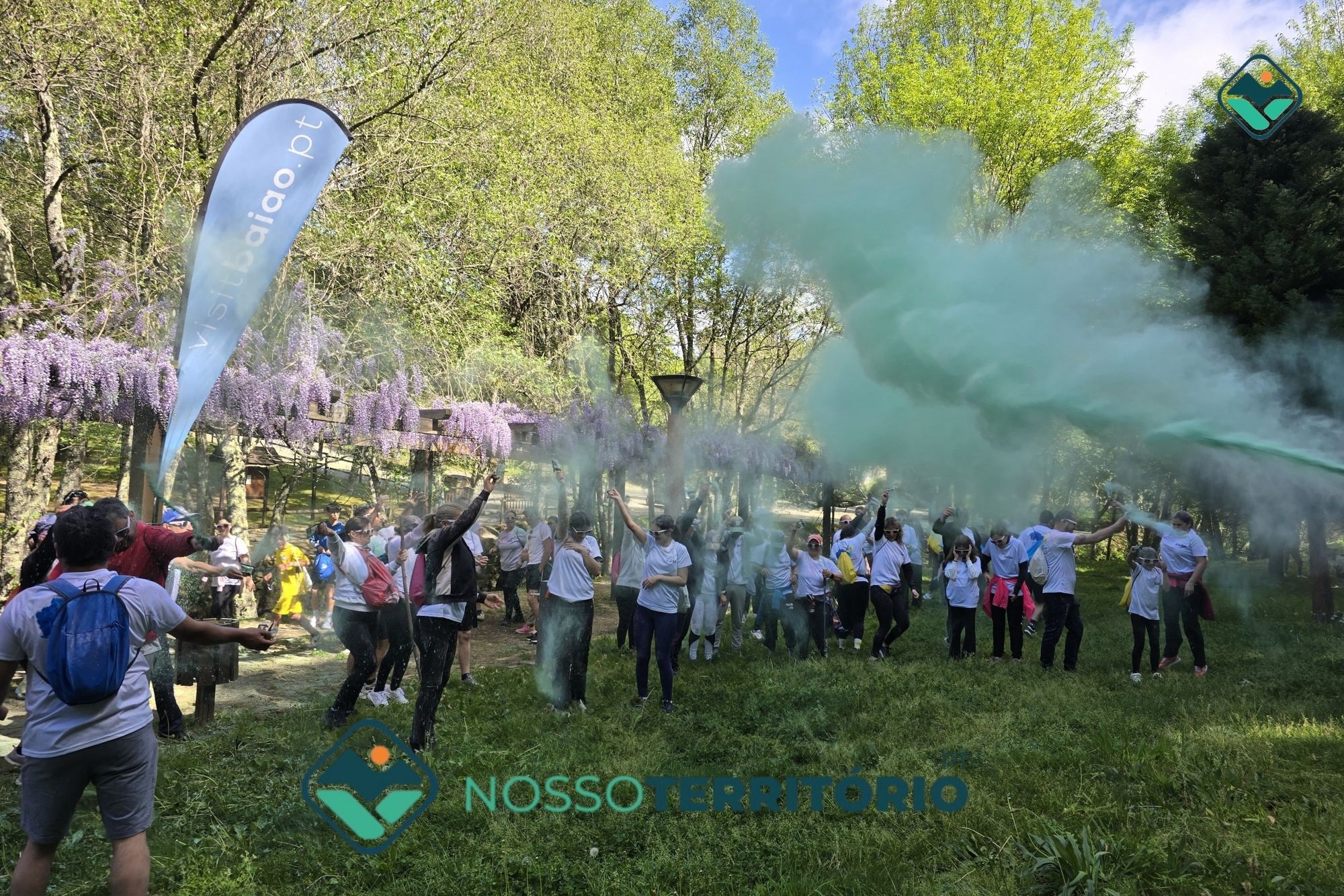 Cerca de 300 pessoas participaram hoje na “Color Walk” de Baião (C/VÍDEO)