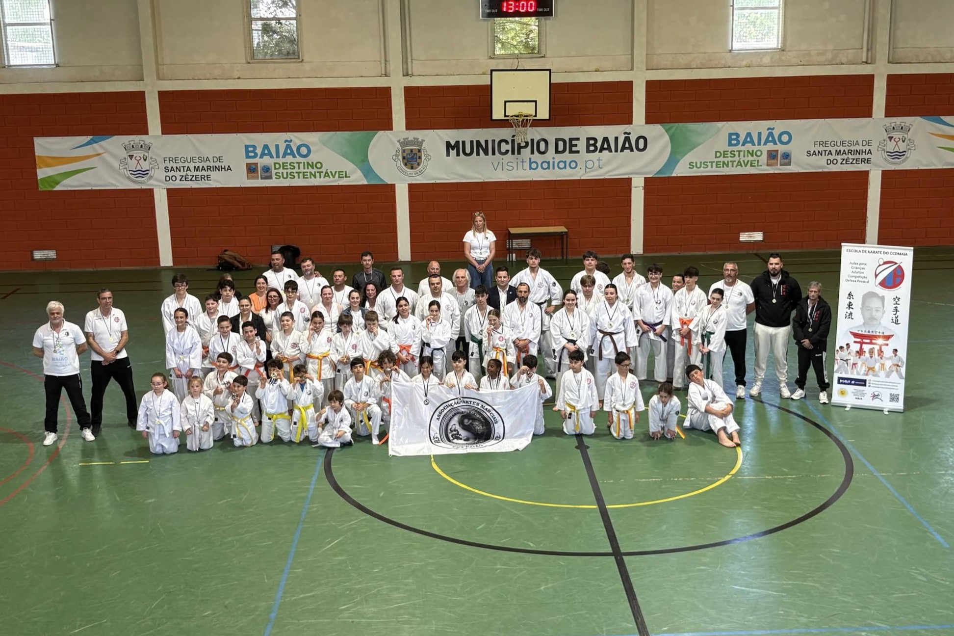 EKA Baião conquista 12 medalhas no II Torneio de Karate Inter-Escolas realizado em Santa Marinha do Zêzere
