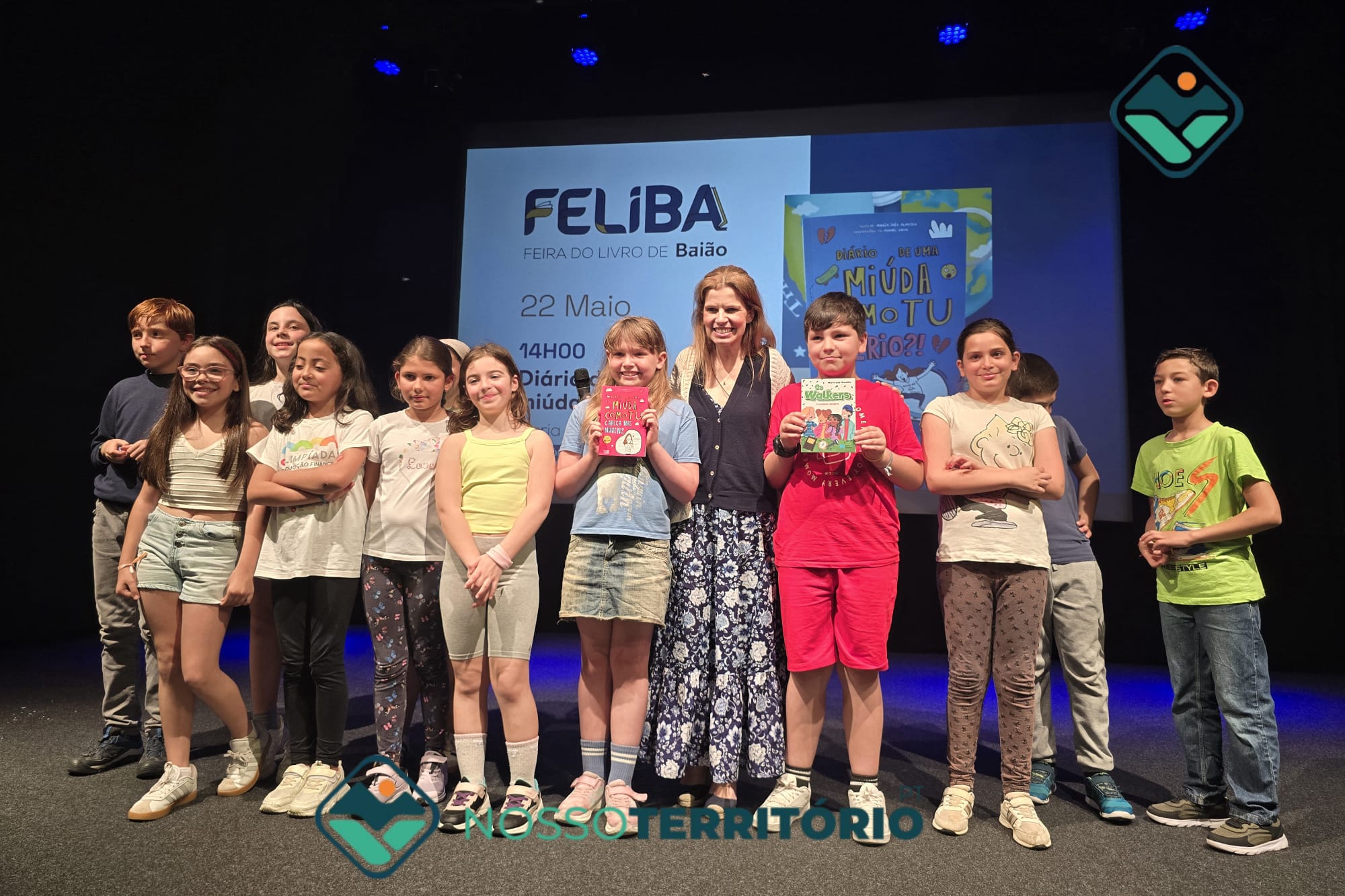Feira do Livro de Baião recebeu a escritora Maria Inês Almeida para uma sessão com cerca de 600 alunos (C/VÍDEO)