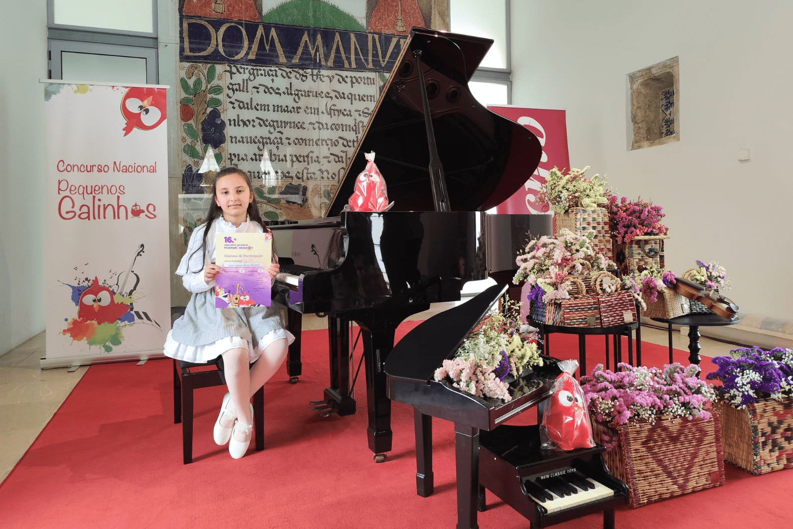 Menina portuense com ligações a Baião conquistou o 1.º lugar na categoria piano em concurso nacional