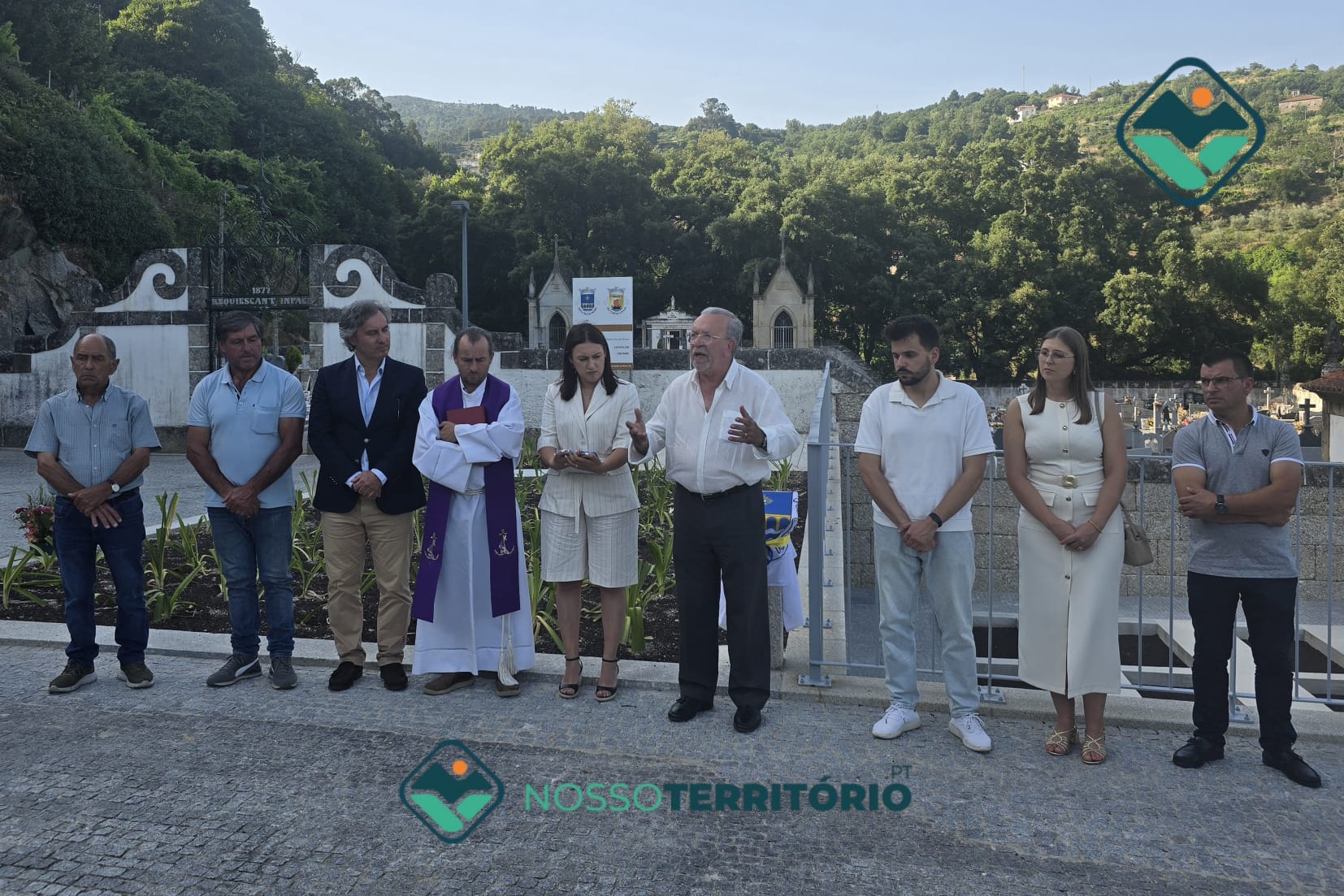 Inaugurada a ampliação do Cemitério de Santa Cruz do Douro orçada em 143 mil euros (C/VÍDEO)