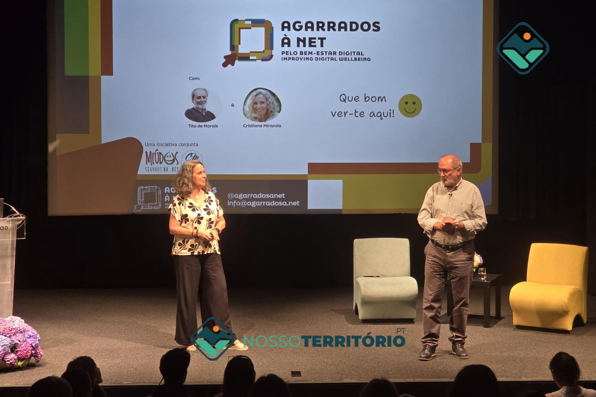 Tito de Morais e Cristiane Miranda alertaram em Baião para os riscos da exposição digital precoce (C/VÍDEO)