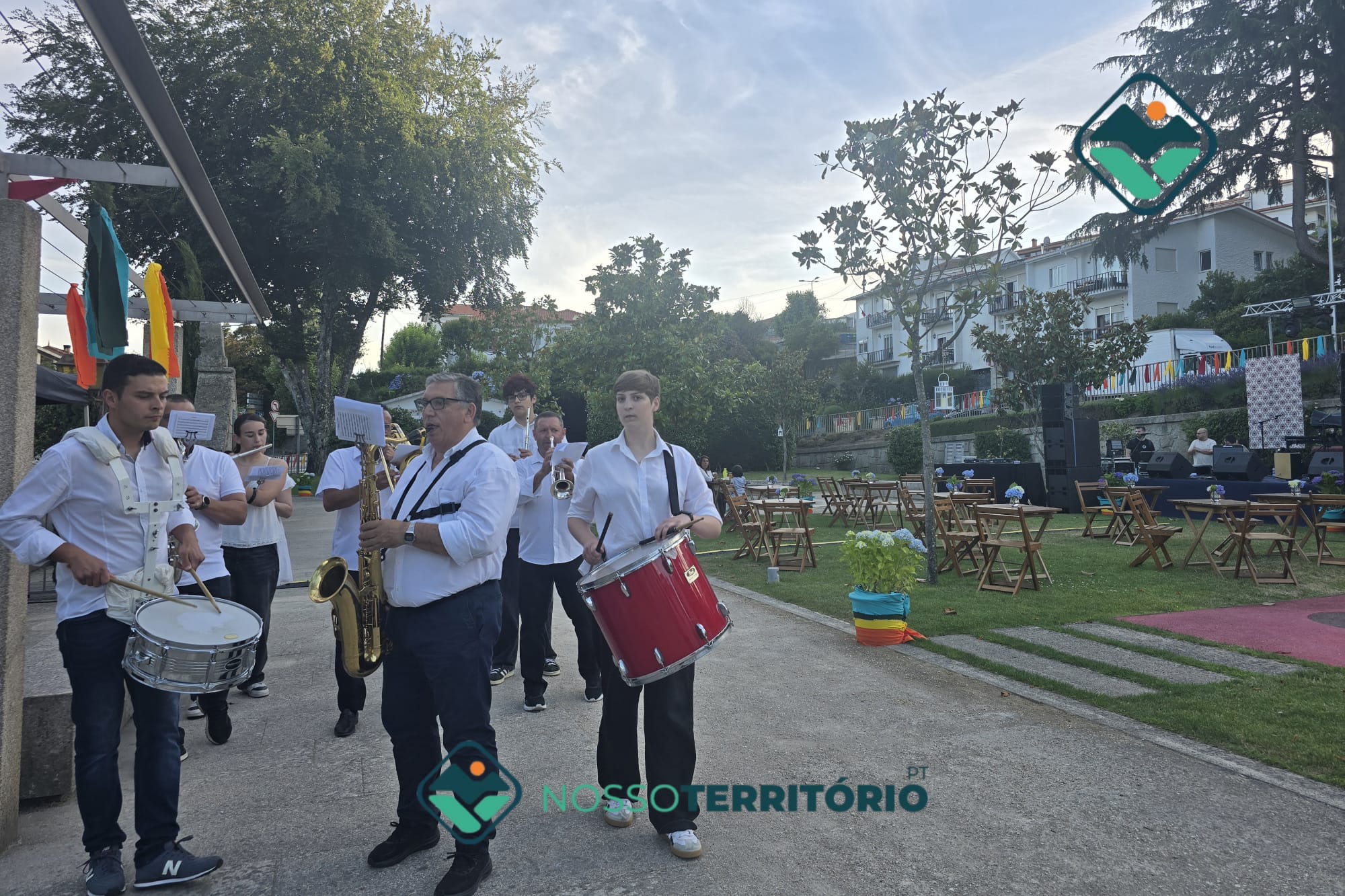 “Sons no Jardim” abriu com arruada da Banda Marcial de Ancede e blues no palco do Jardim de S. Bartolomeu (C/VÍDEO)