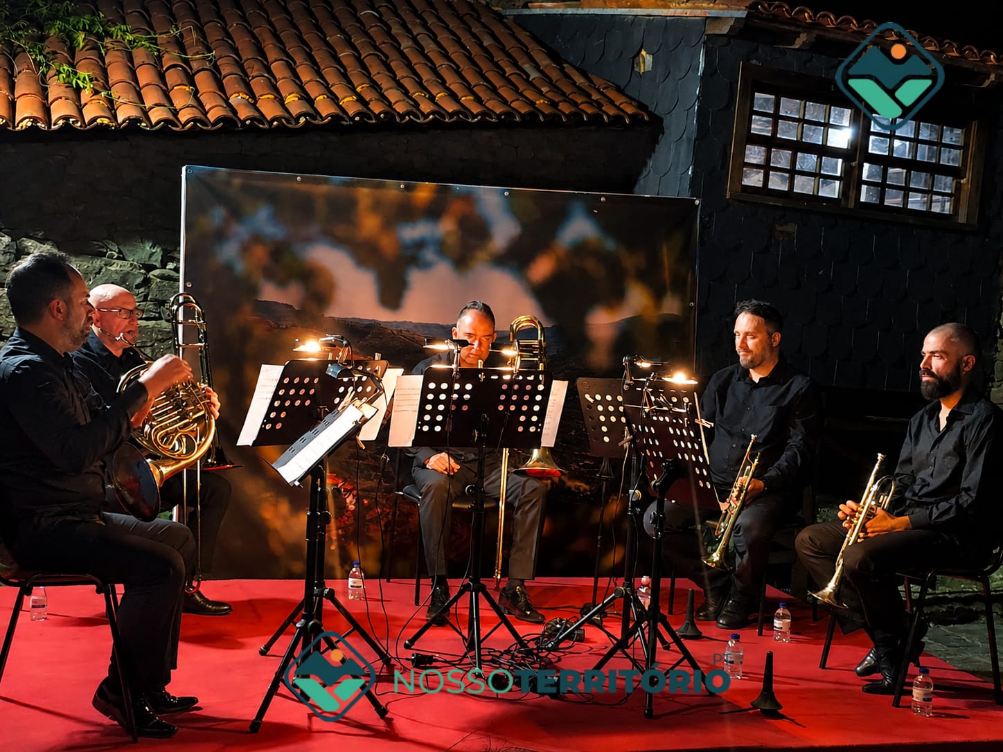 Quinteto de Metais da Orquestra do Norte levou música a Mesão Frio (C/VÍDEO)