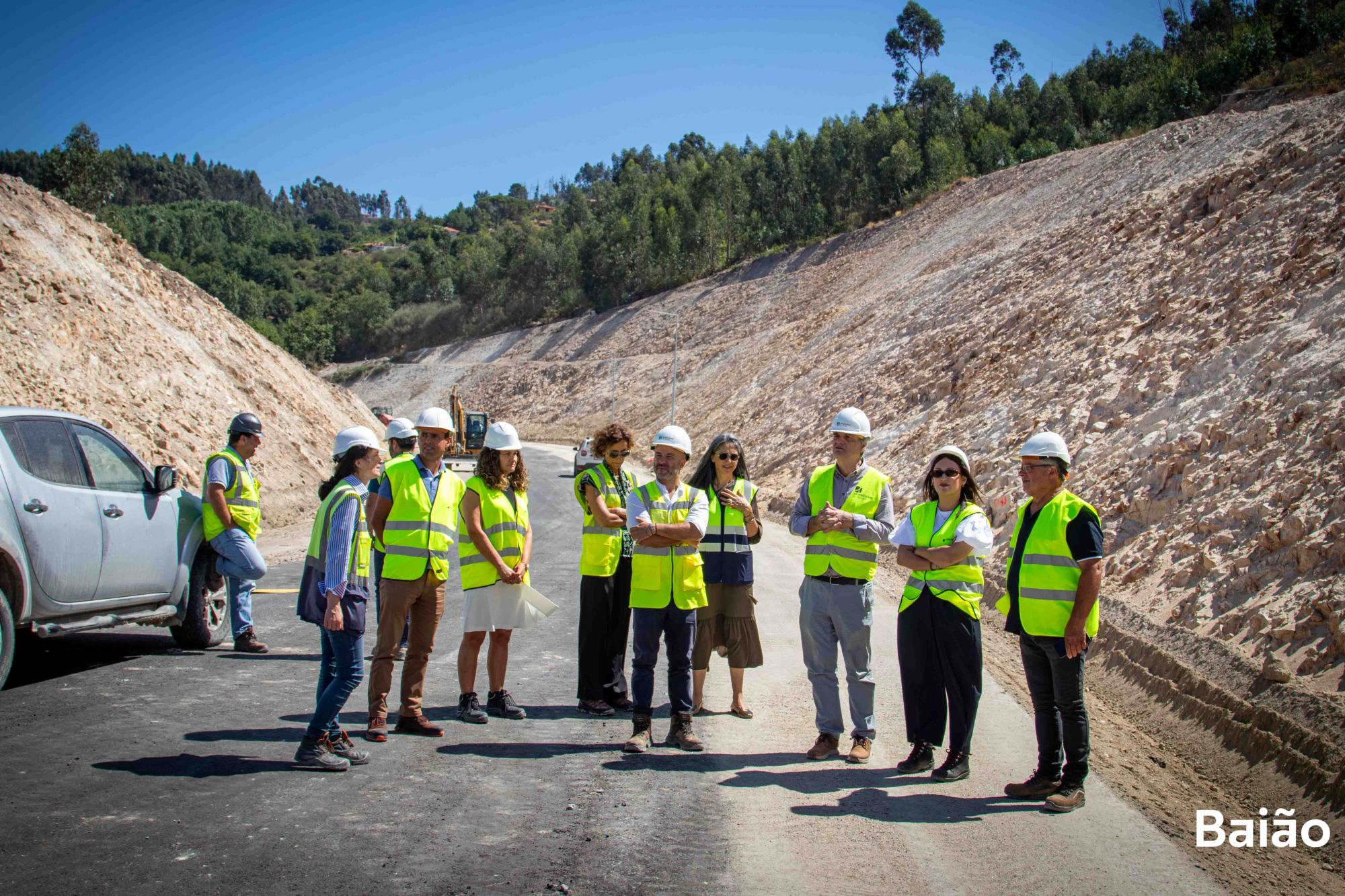Autarcas de Baião acompanham construção da futura variante à EN211 entre Quintã e Mesquinhata