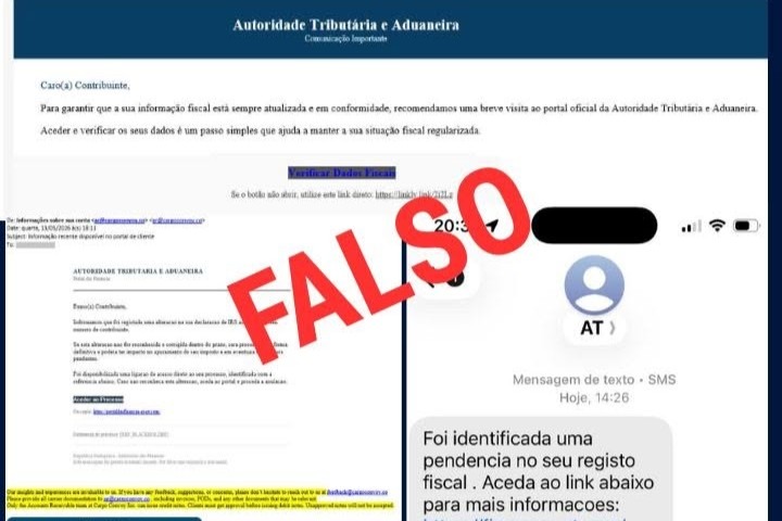 AT alerta para e-mails e SMS fraudulentos enviados em seu nome